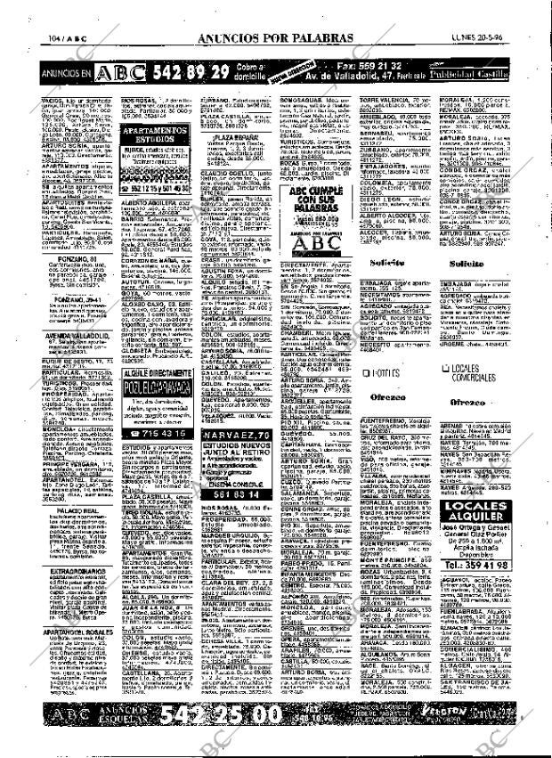 ABC MADRID 20-05-1996 página 104