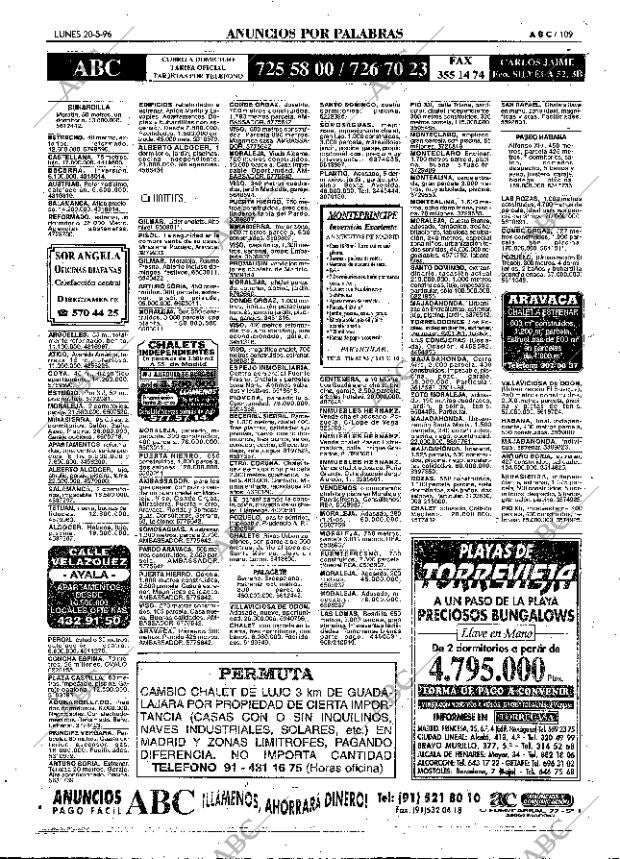 ABC MADRID 20-05-1996 página 109
