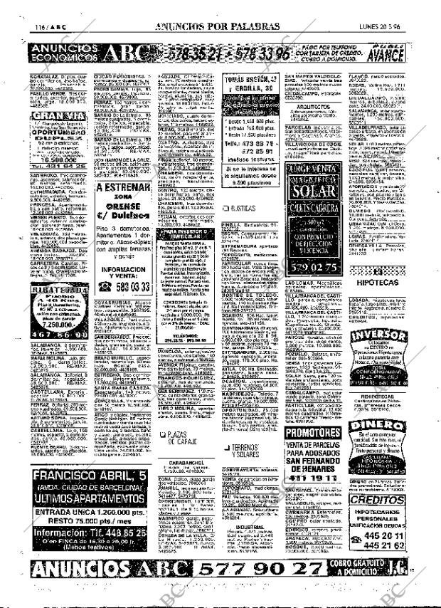 ABC MADRID 20-05-1996 página 116