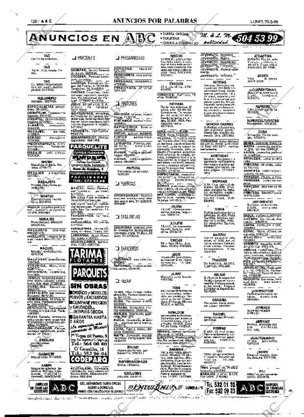 ABC MADRID 20-05-1996 página 120