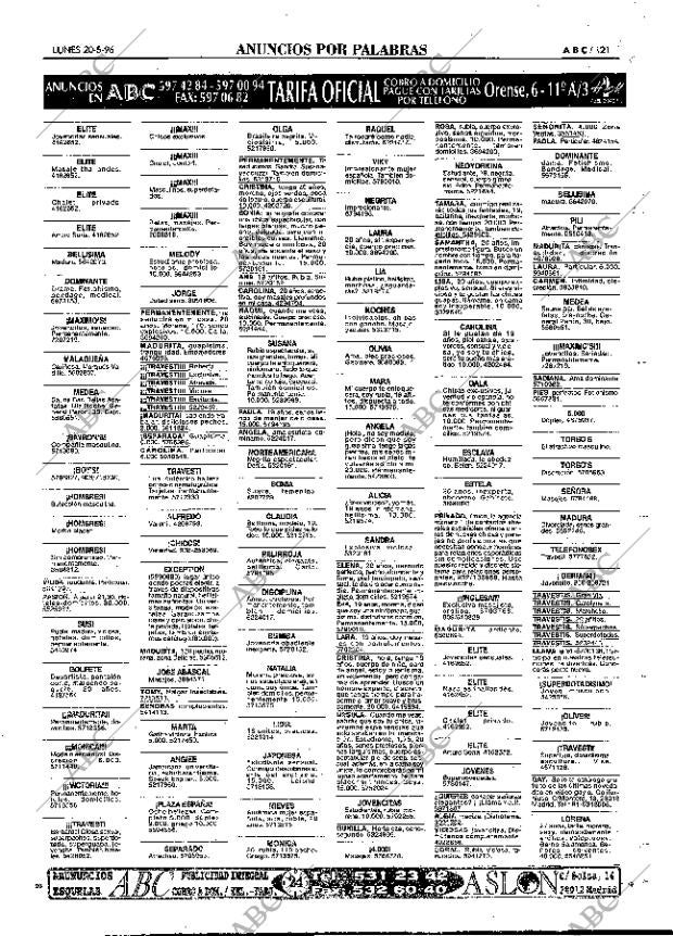 ABC MADRID 20-05-1996 página 121