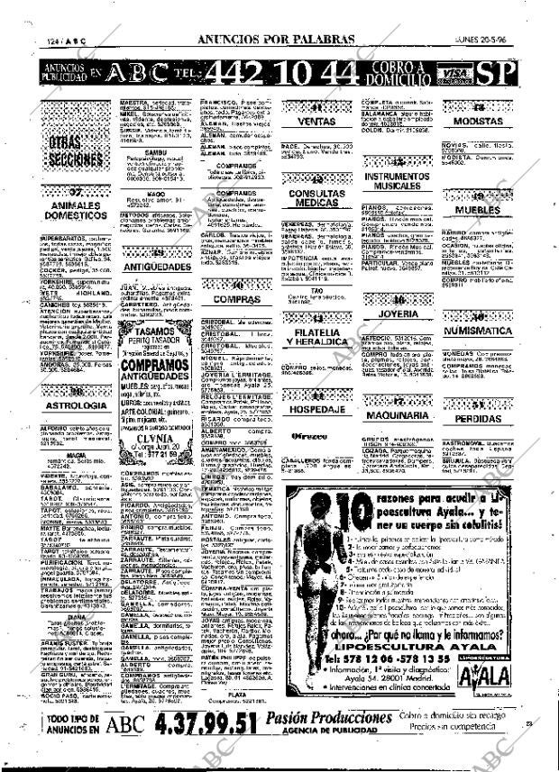 ABC MADRID 20-05-1996 página 124
