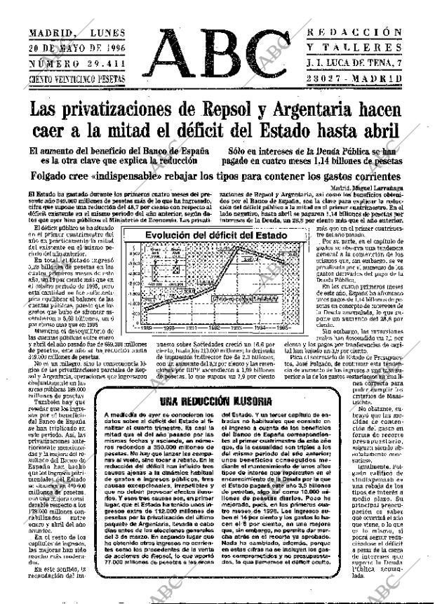 ABC MADRID 20-05-1996 página 15