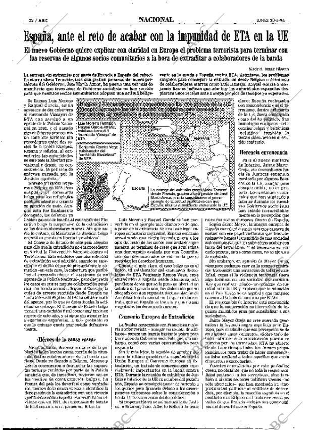 ABC MADRID 20-05-1996 página 22