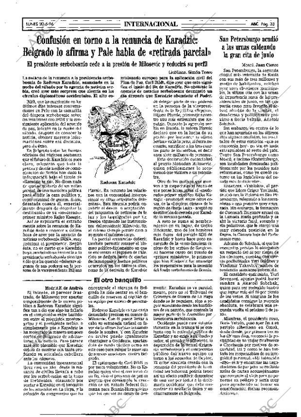 ABC MADRID 20-05-1996 página 33