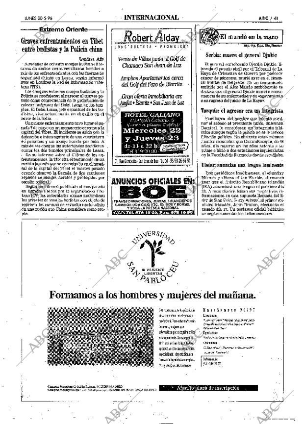 ABC MADRID 20-05-1996 página 41
