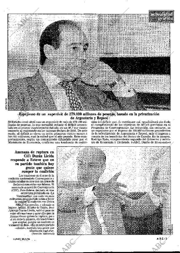 ABC MADRID 20-05-1996 página 5