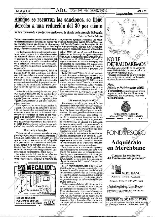 ABC MADRID 20-05-1996 página 53