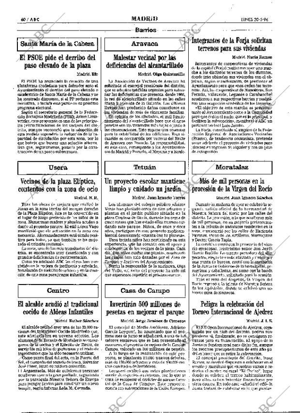 ABC MADRID 20-05-1996 página 60