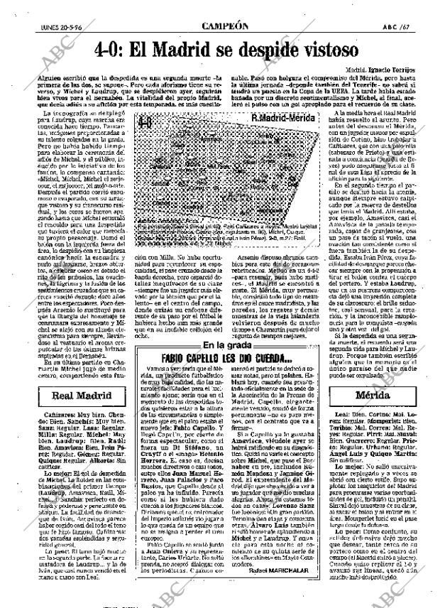 ABC MADRID 20-05-1996 página 67
