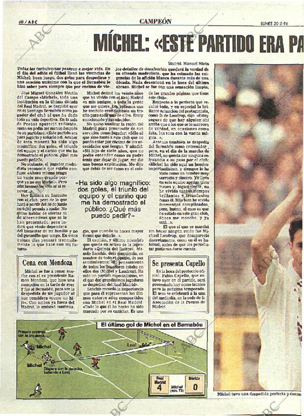 ABC MADRID 20-05-1996 página 68