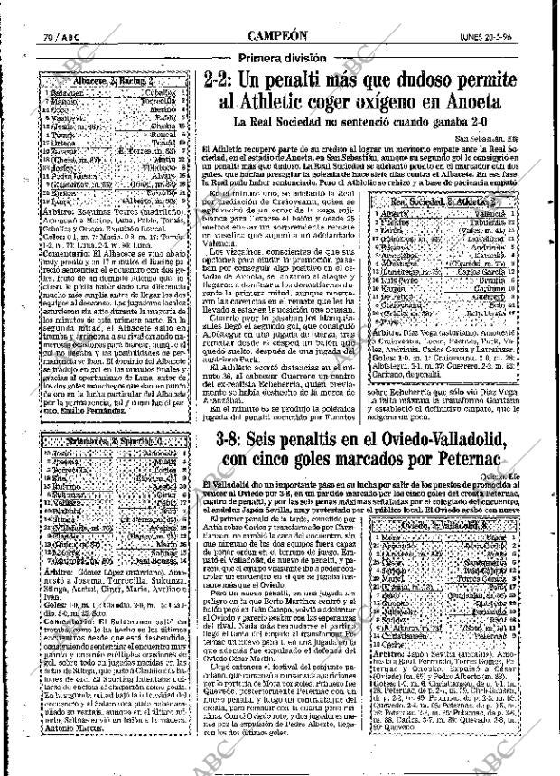 ABC MADRID 20-05-1996 página 70