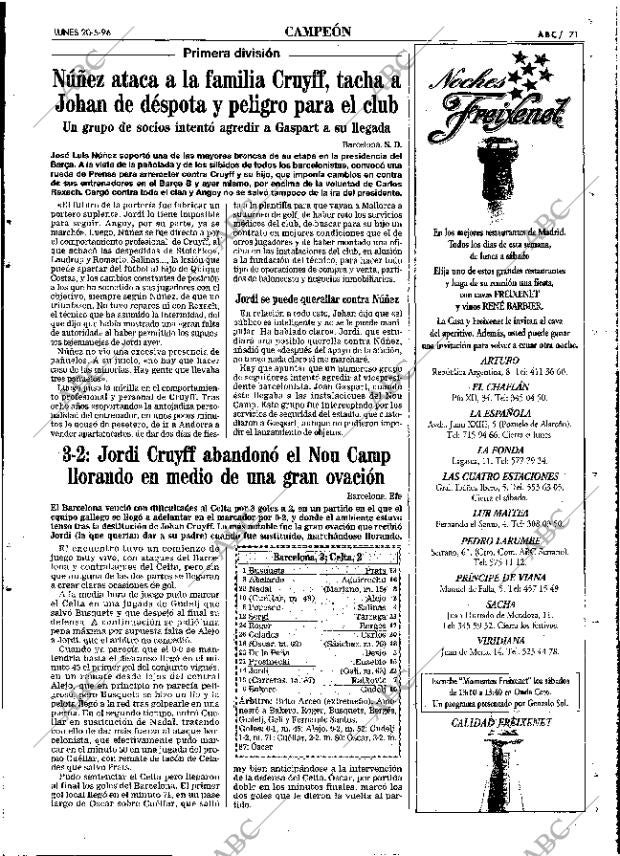 ABC MADRID 20-05-1996 página 71