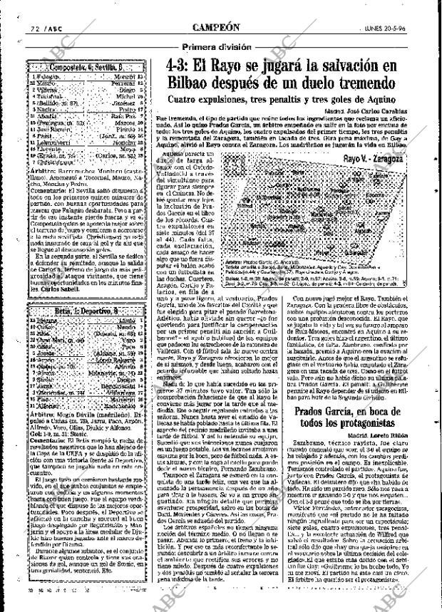 ABC MADRID 20-05-1996 página 72