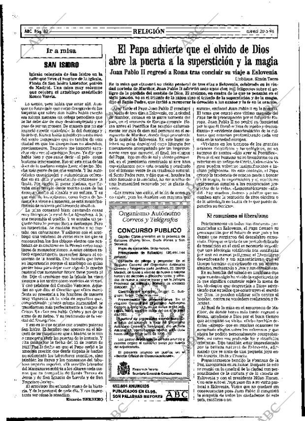 ABC MADRID 20-05-1996 página 80