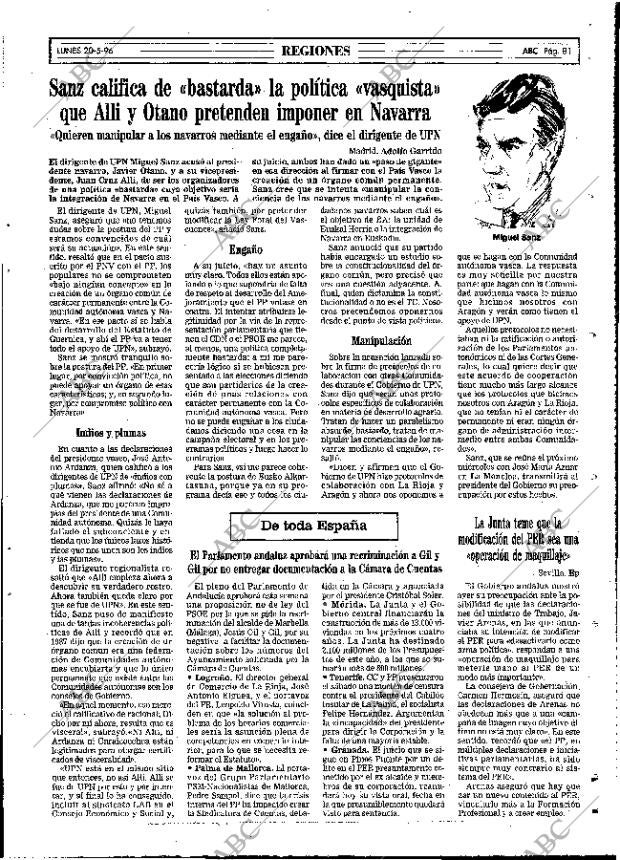 ABC MADRID 20-05-1996 página 81