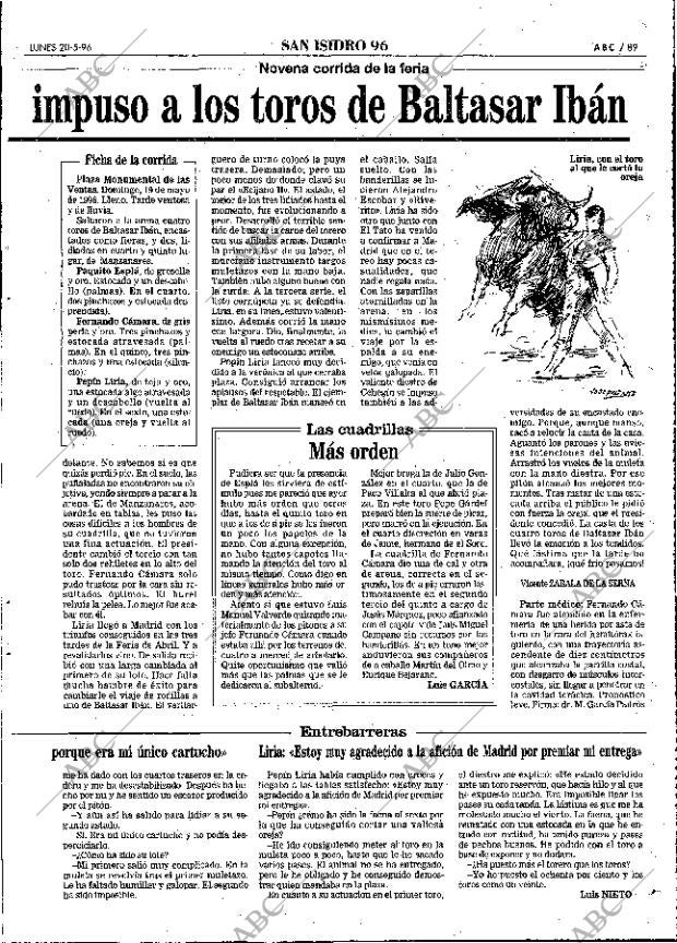 ABC MADRID 20-05-1996 página 89