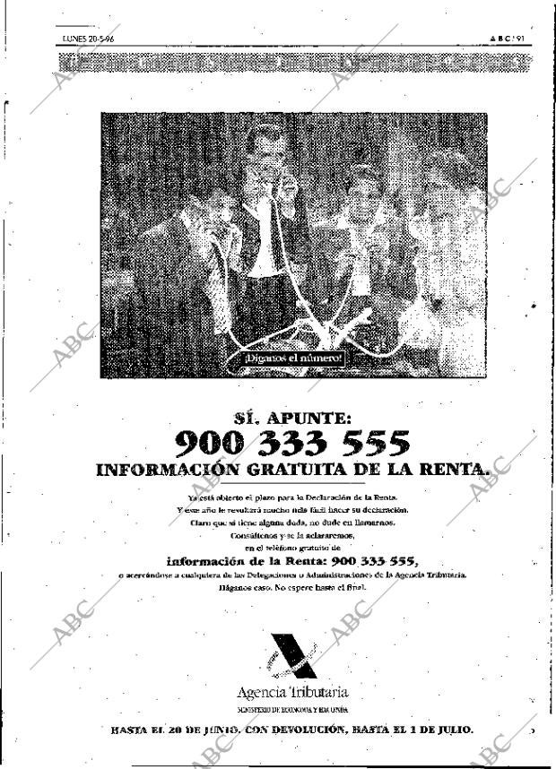 ABC MADRID 20-05-1996 página 91