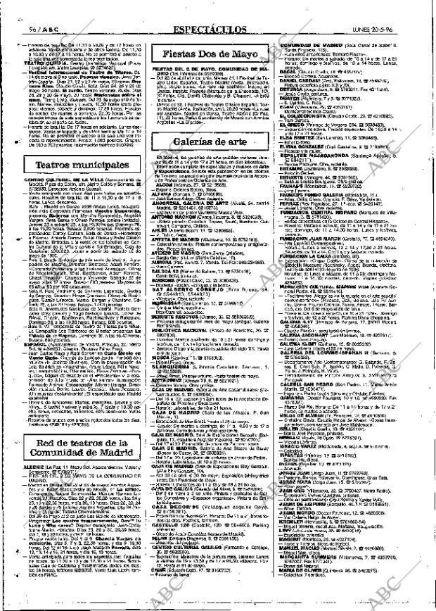 ABC MADRID 20-05-1996 página 96