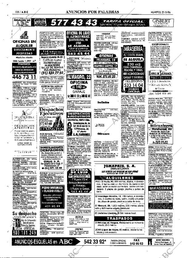ABC MADRID 21-05-1996 página 106