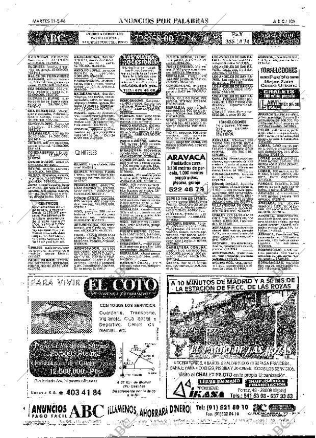 ABC MADRID 21-05-1996 página 109