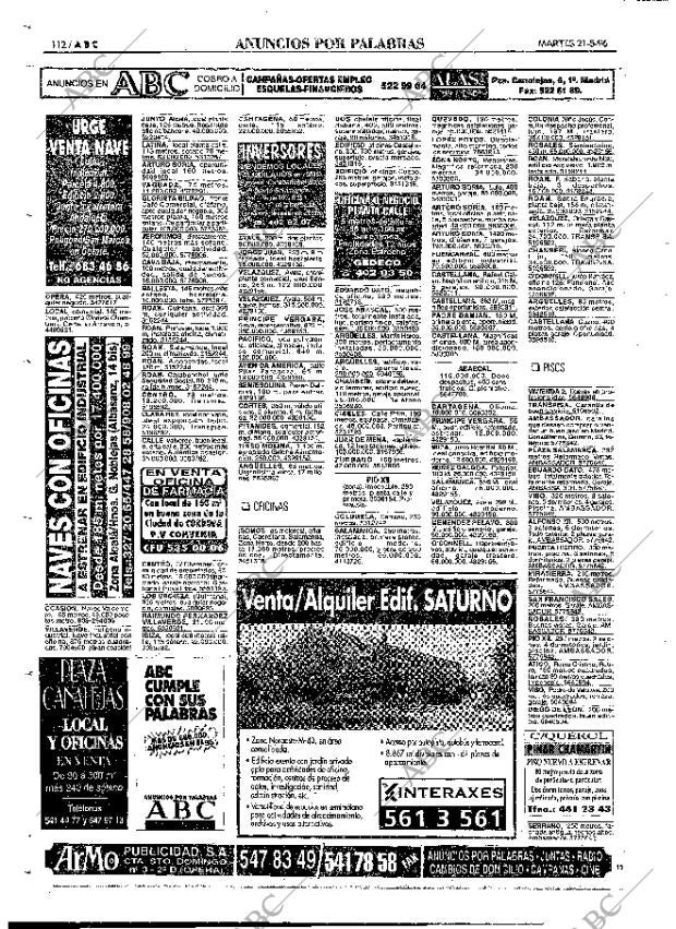 ABC MADRID 21-05-1996 página 112