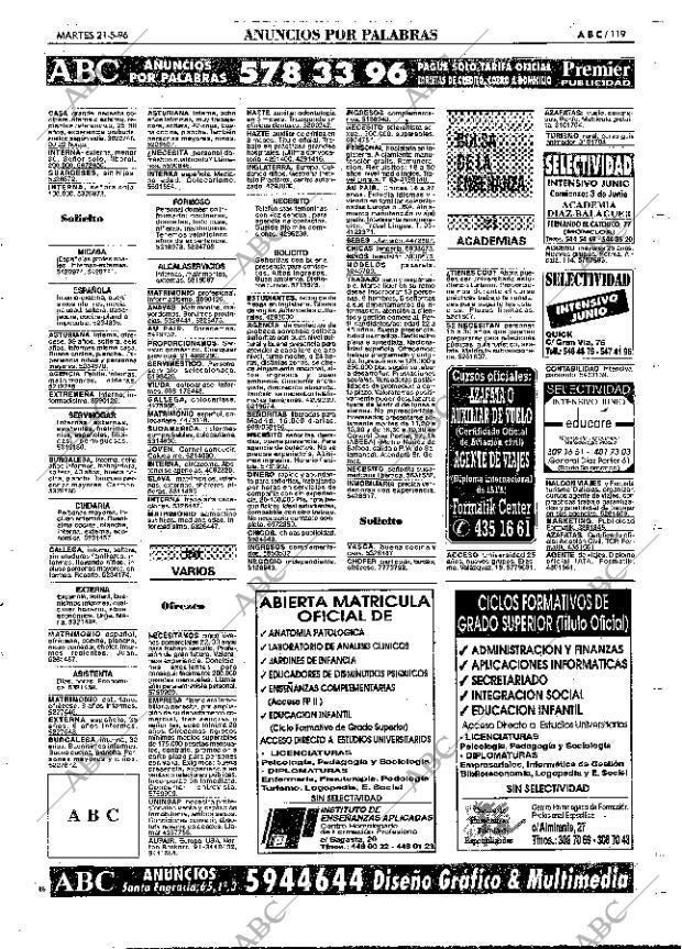 ABC MADRID 21-05-1996 página 119