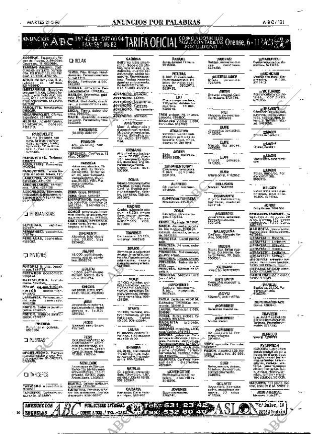 ABC MADRID 21-05-1996 página 121