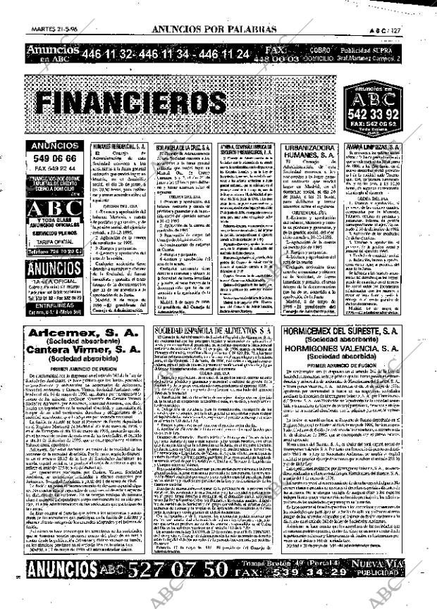ABC MADRID 21-05-1996 página 127