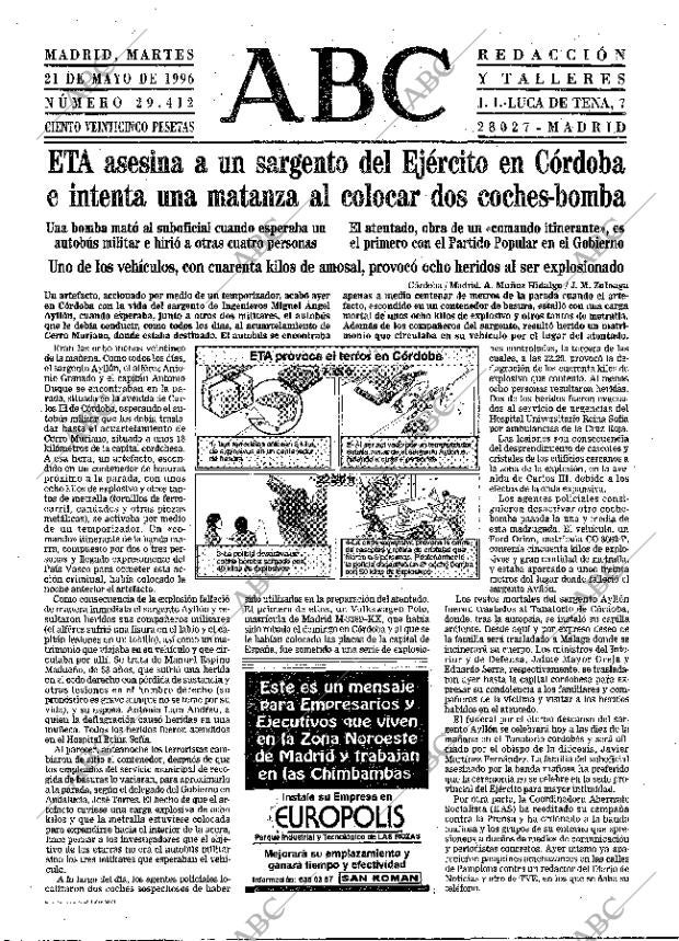 ABC MADRID 21-05-1996 página 17