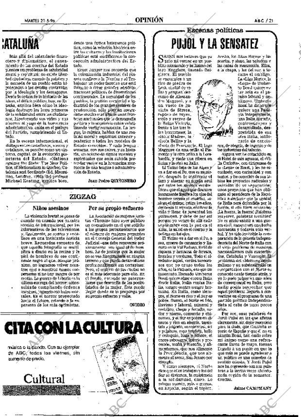 ABC MADRID 21-05-1996 página 21