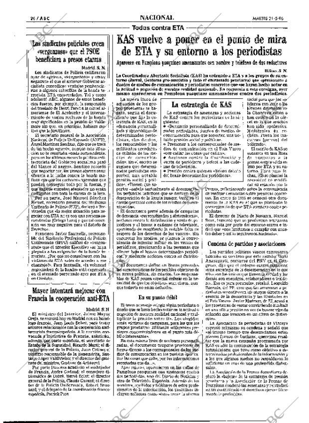 ABC MADRID 21-05-1996 página 26