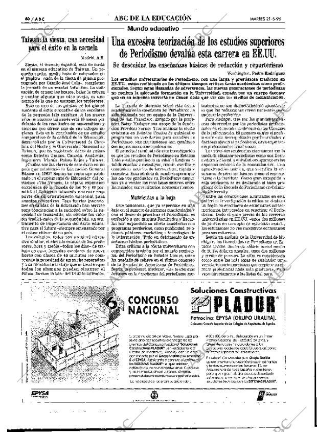 ABC MADRID 21-05-1996 página 60