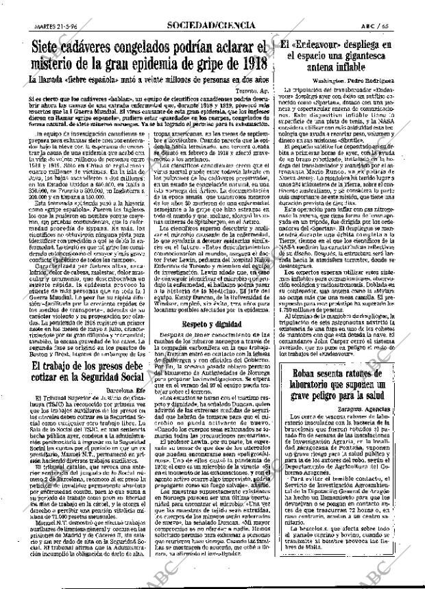 ABC MADRID 21-05-1996 página 65