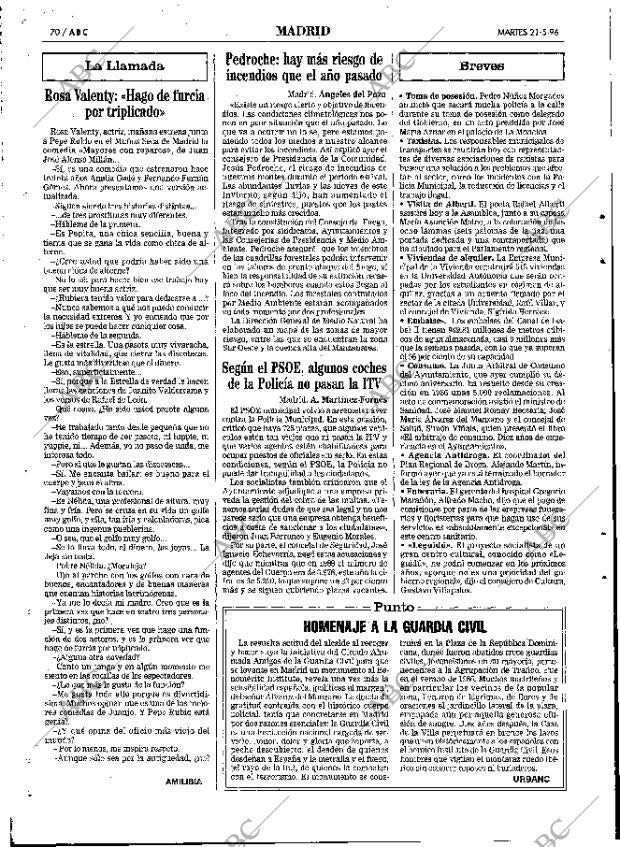 ABC MADRID 21-05-1996 página 70