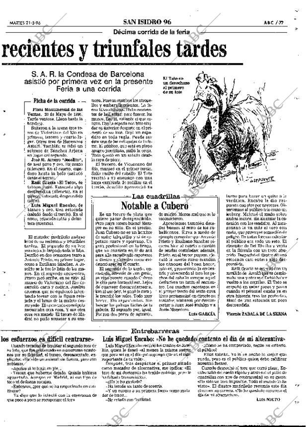 ABC MADRID 21-05-1996 página 77