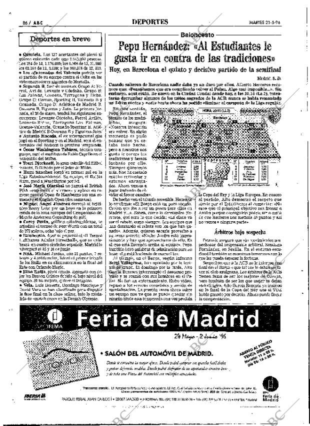 ABC MADRID 21-05-1996 página 86