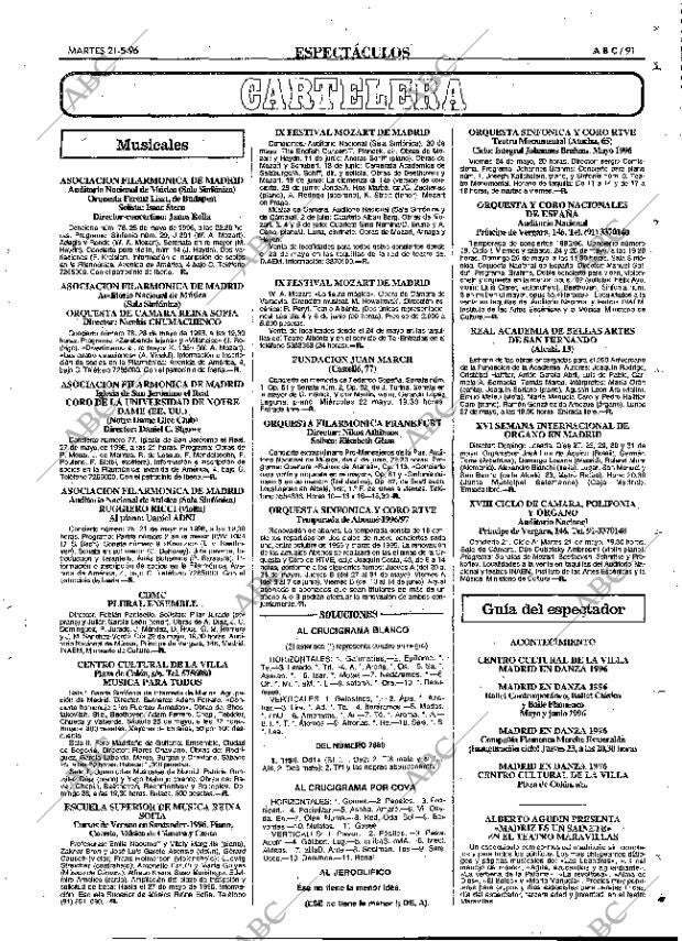 ABC MADRID 21-05-1996 página 91