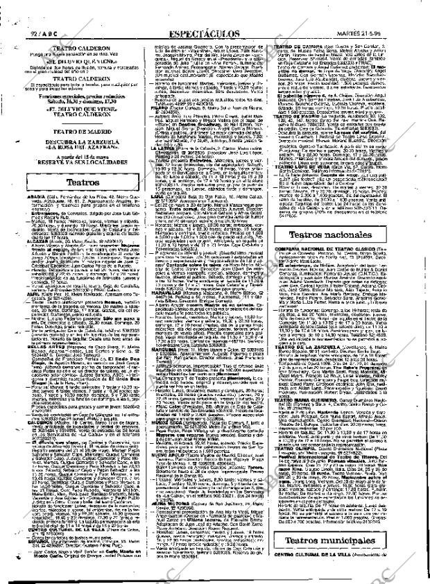 ABC MADRID 21-05-1996 página 92