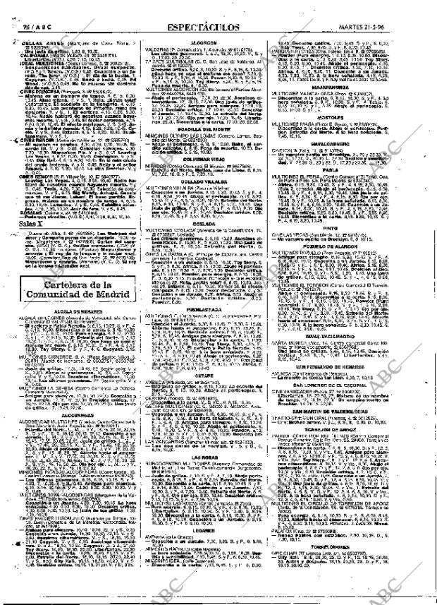 ABC MADRID 21-05-1996 página 96