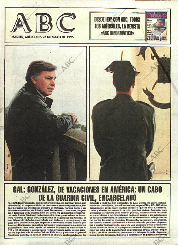 ABC MADRID 22-05-1996 página 1