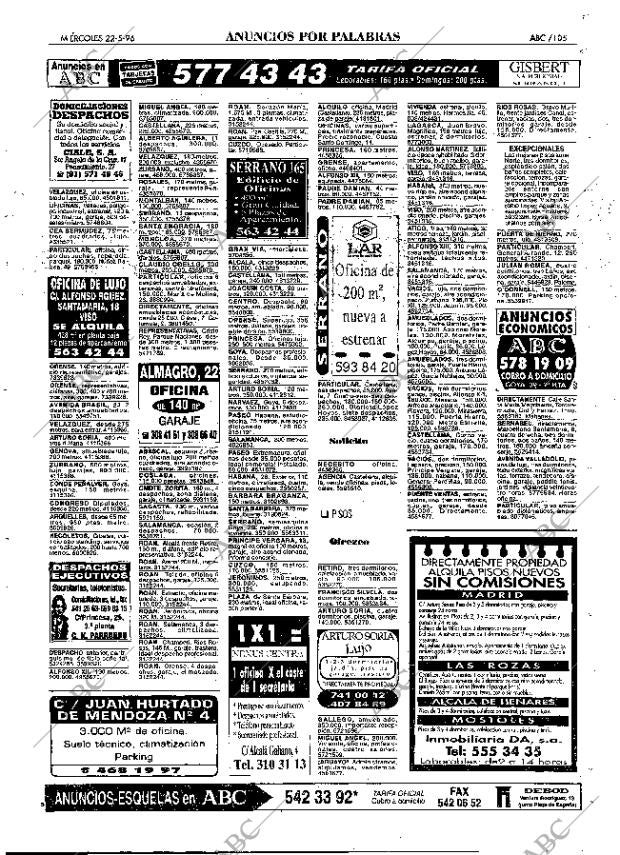 ABC MADRID 22-05-1996 página 105