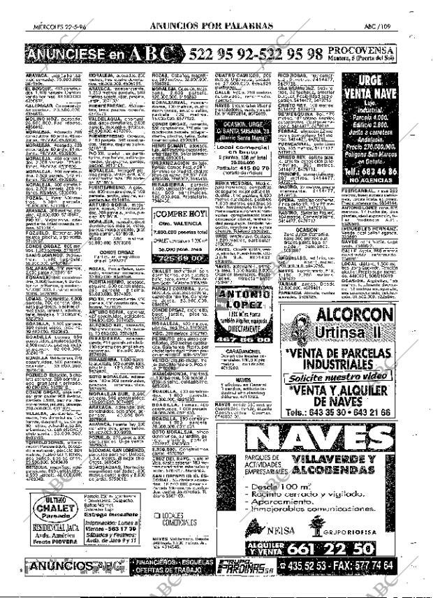 ABC MADRID 22-05-1996 página 109