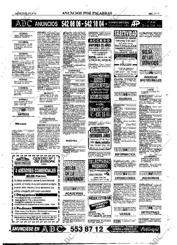 ABC MADRID 22-05-1996 página 117