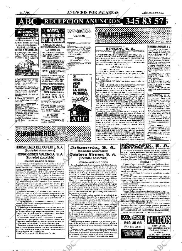 ABC MADRID 22-05-1996 página 124