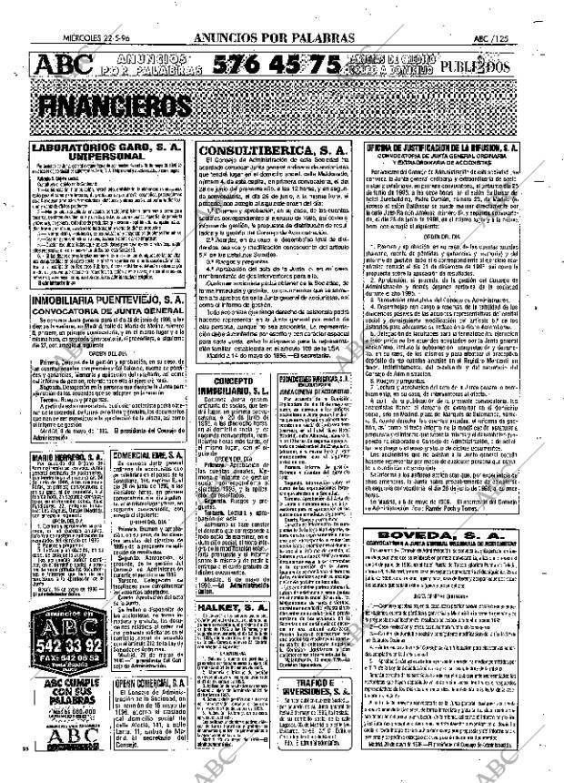 ABC MADRID 22-05-1996 página 125