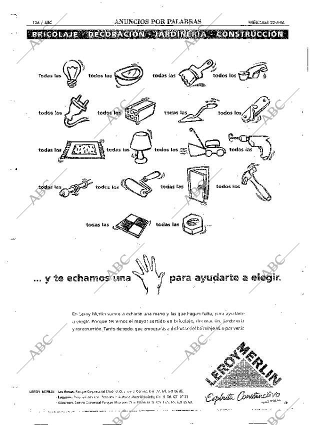 ABC MADRID 22-05-1996 página 126