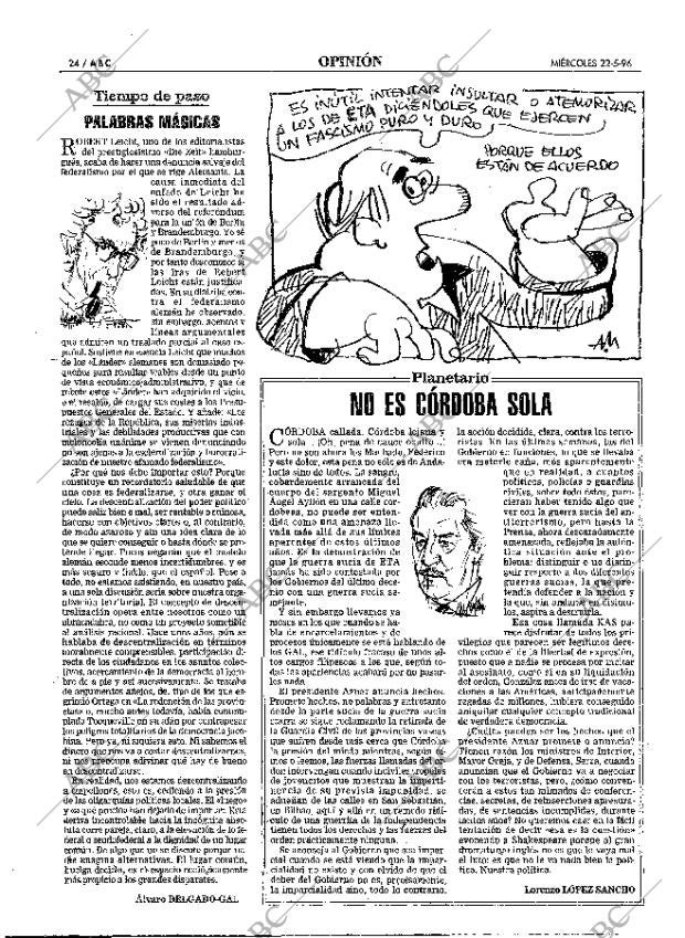 ABC MADRID 22-05-1996 página 24