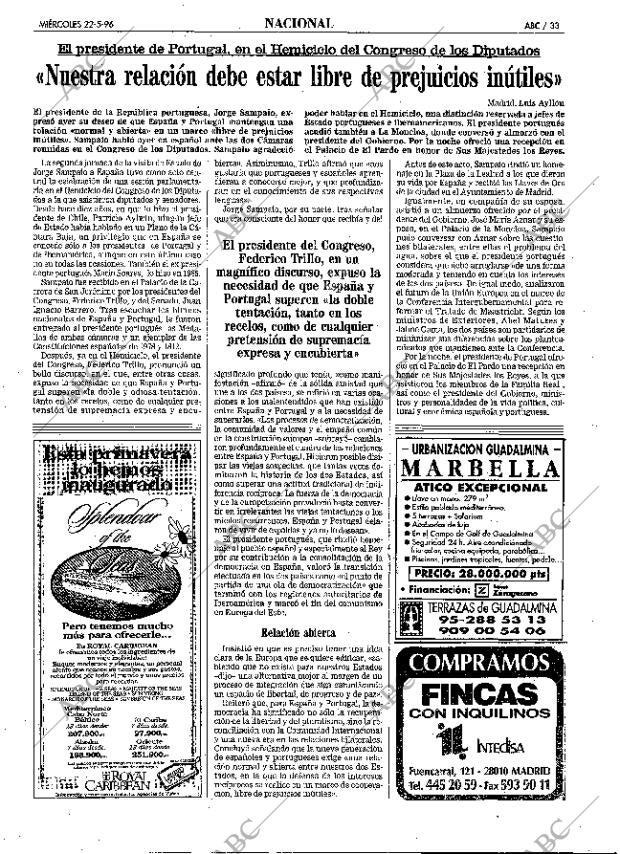 ABC MADRID 22-05-1996 página 33