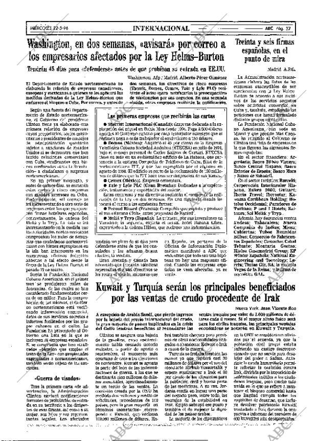 ABC MADRID 22-05-1996 página 37